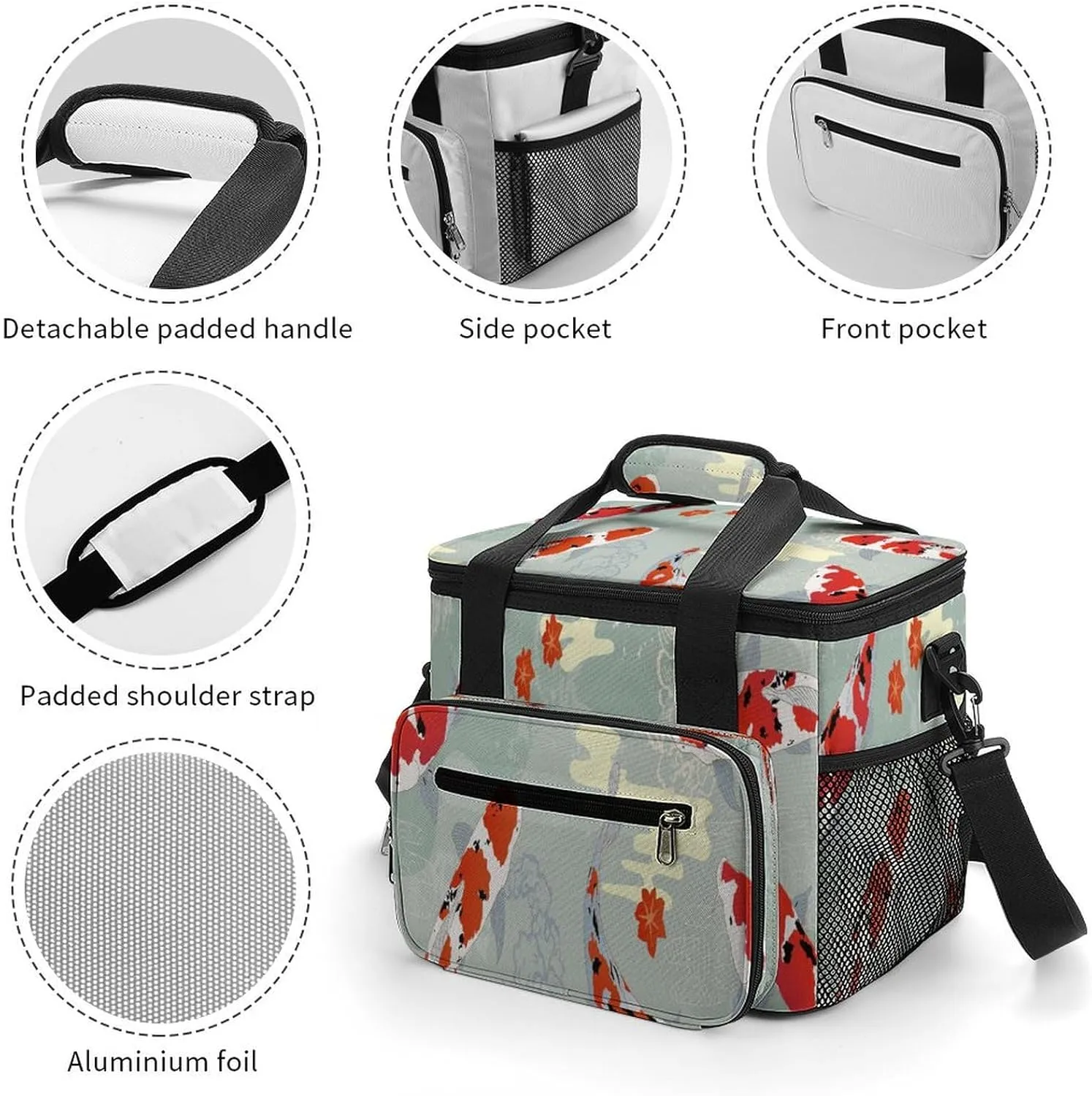 Bloody Red Halloween 22.5L Waterproof Soft Cooler Bag Scary Horror Season Insulated Lunch Box for Camping Fishing Beach Road Trips