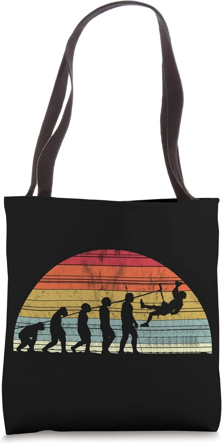 Boulders Evolution - Evolution Of Man Climbers Tote Bag