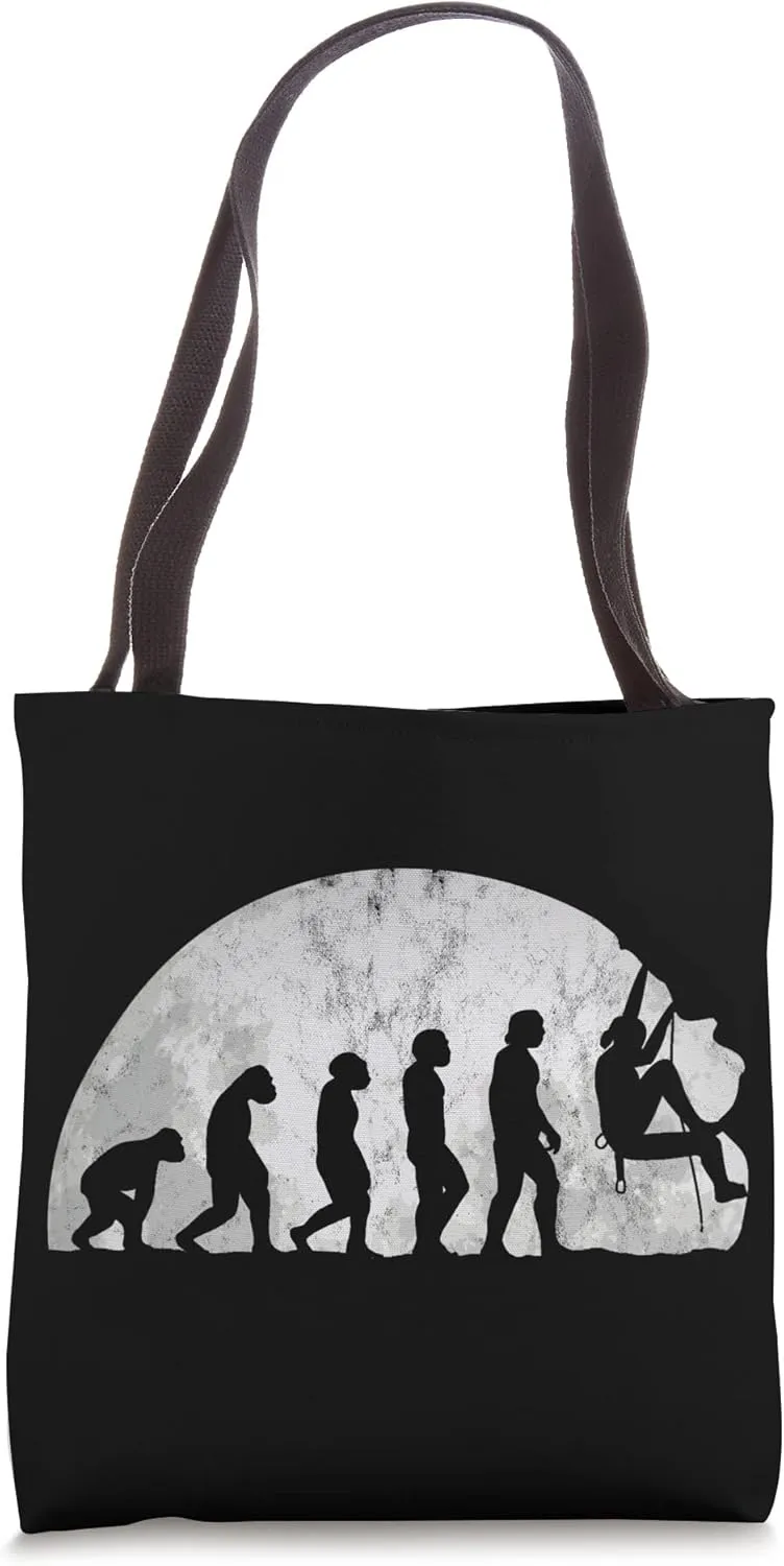 Boulders Evolution - Evolution Of Man Climbers Tote Bag