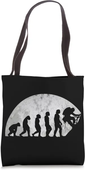 Boulders Evolution - Evolution Of Man Climbers Tote Bag