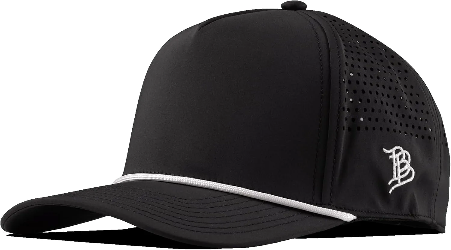 Branded Bills Bare Curved 5 Panel Rope Hat, Adjustable Snapaback, Fitted Style | Lightweight, Comfort Stretch, Quick Dry Cap