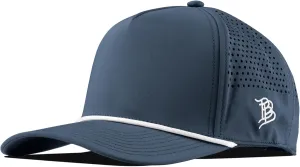 Branded Bills Bare Curved 5 Panel Rope Hat, Adjustable Snapaback, Fitted Style | Lightweight, Comfort Stretch, Quick Dry Cap