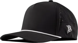 Branded Bills Bare Curved 5 Panel Rope Hat, Adjustable Snapaback, Fitted Style | Lightweight, Comfort Stretch, Quick Dry Cap