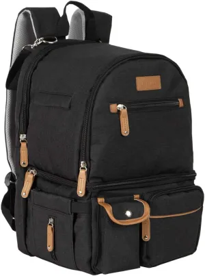 Breast Pump Backpack - Mother Outdoor Working Backpack with 13 Inch Laptop Compartment Fit Most Breast Pumps (Black)