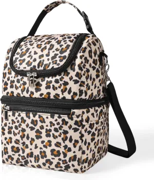 Breastmilk Cooler Bag - Cooler Bag for Nursing Moms Multi-Function, Insulated Baby Bottle Cooler Tote Bag with Double Compartments - Fits 6 Baby Bottles Up to 9 Ounce
