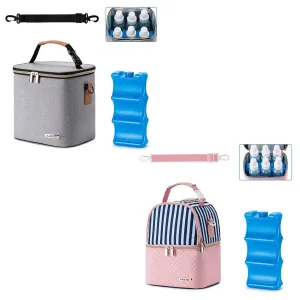 Breastmilk Cooler Bag with Ice Pack