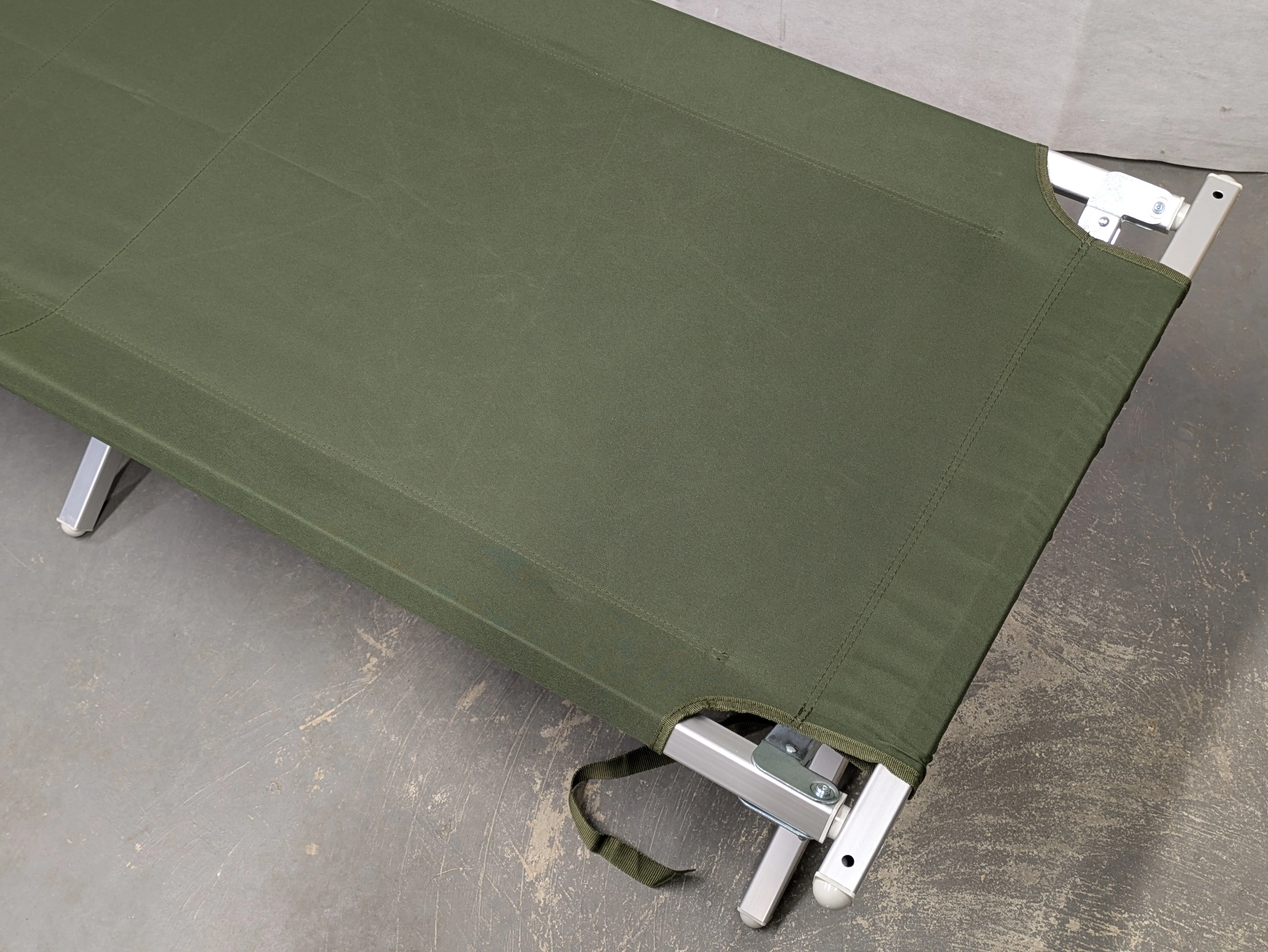 British Army Folding Aluminium Cot Camp Bed - NEW