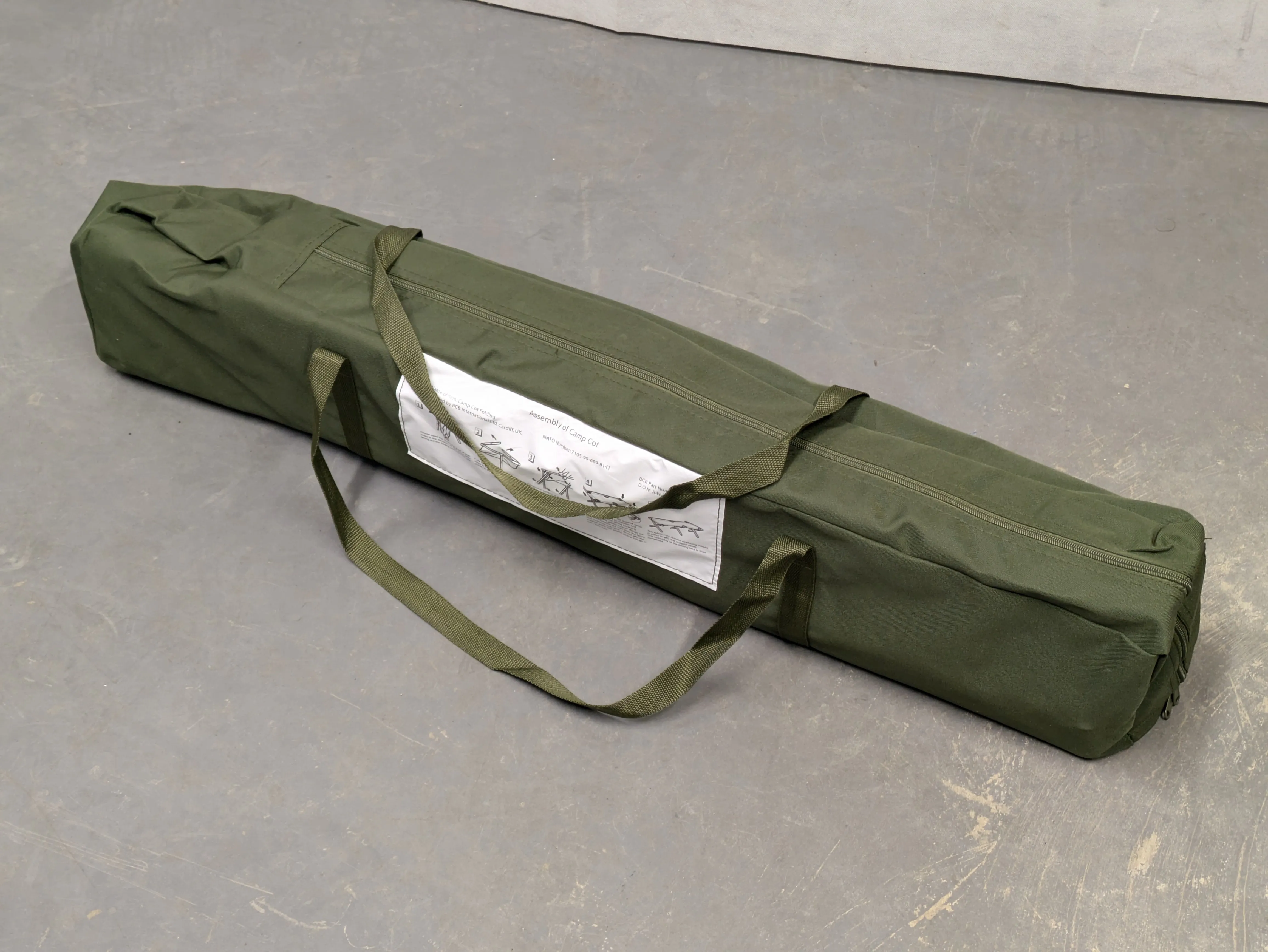 British Army Folding Aluminium Cot Camp Bed - NEW
