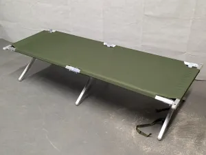 British Army Folding Aluminium Cot Camp Bed - NEW