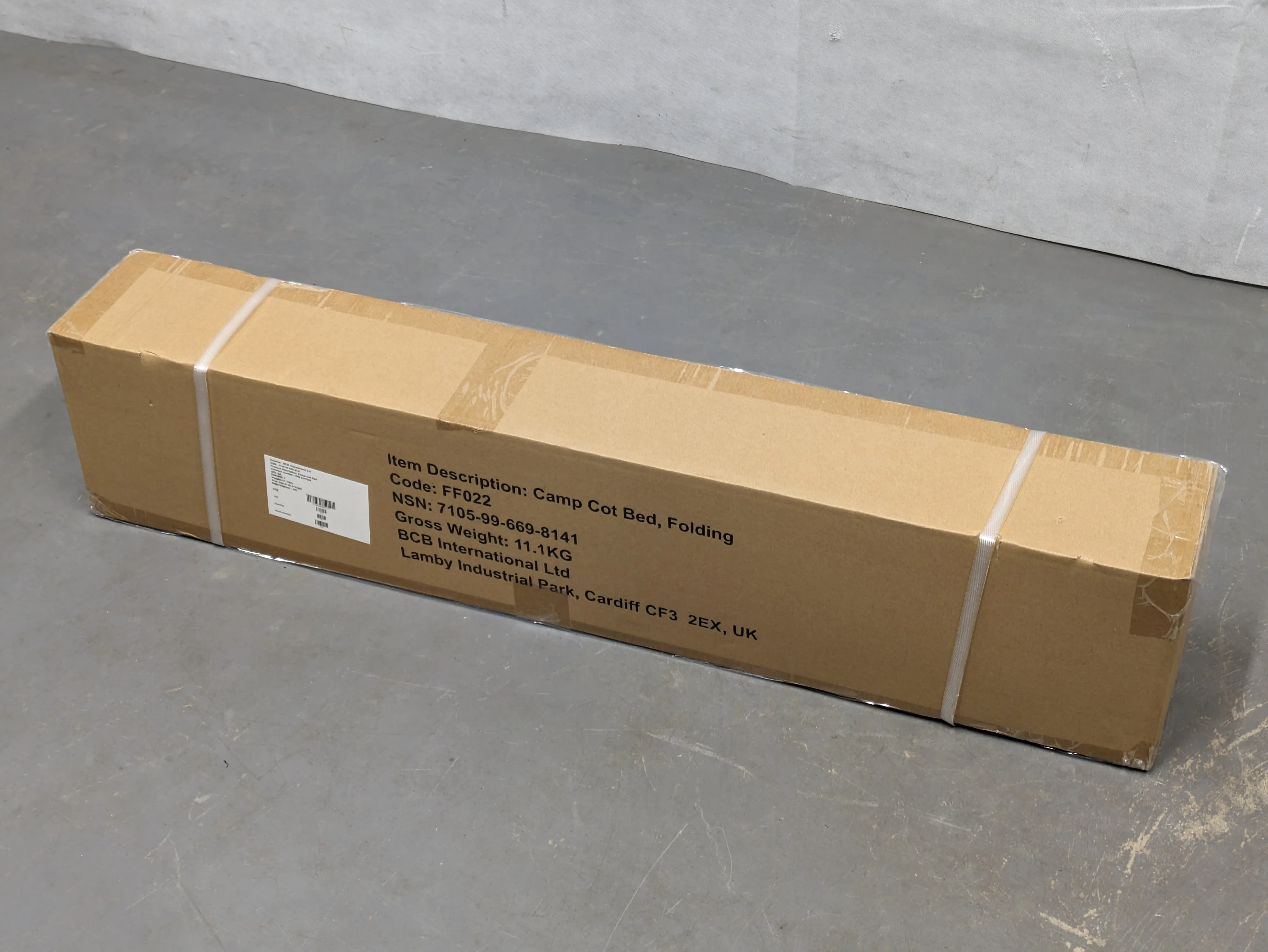 British Army XL Folding Aluminium Cot Camp Bed - NEW