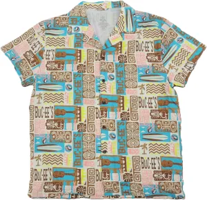 Buc-ee's Beaver 2025 Tiki Camper Shirt Button Down Unisex Mens Women Boys Girls Youth Toddler Travel Center Short Sleeve