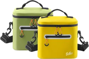 Bundle Sale! 2Pack 7 CAN Soft-Sided Cooler Bag Portable Ice Chest Box Insulated Cooler for Lunch, Beach, Drink, Beverage, Travel, Camping, Picnic