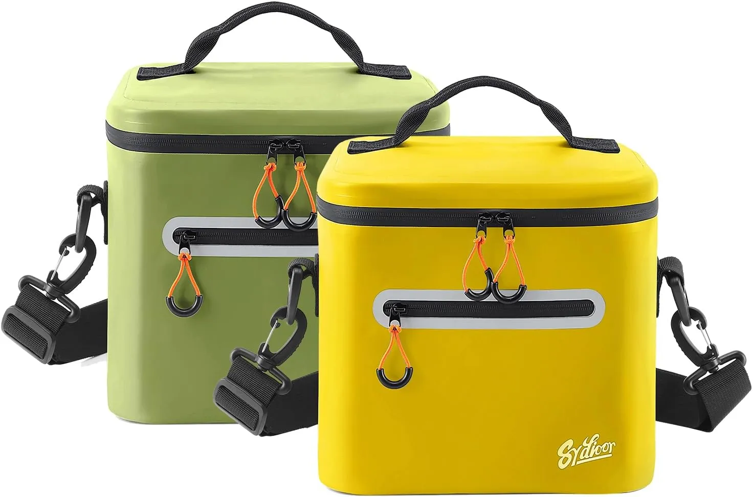 Bundle Sale! 2Pack 7 CAN Soft-Sided Cooler Bag Portable Ice Chest Box Insulated Cooler for Lunch, Beach, Drink, Beverage, Travel, Camping, Picnic