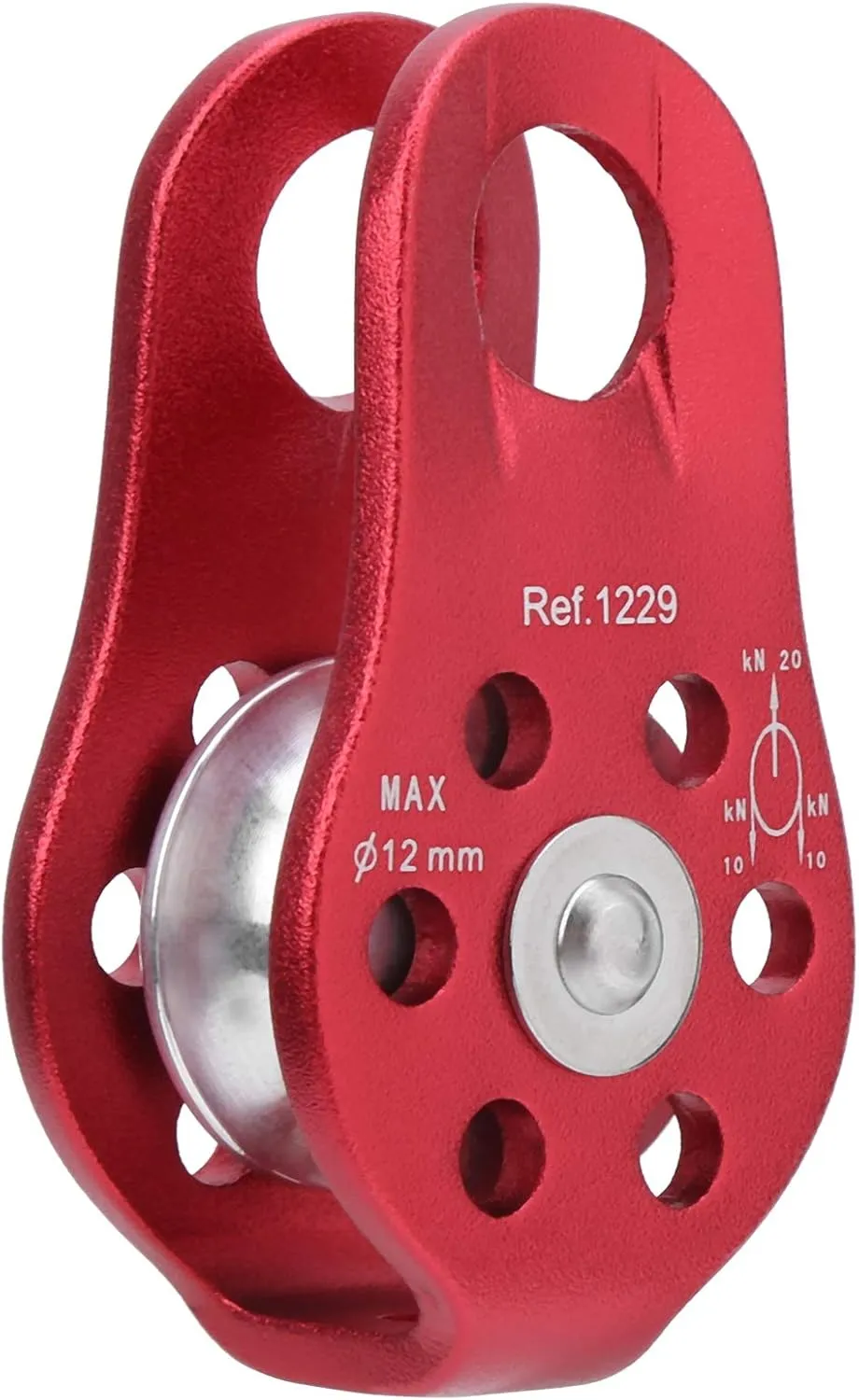 BYERZ Durability Climbing Pulley,Suitable for Mountaineering and Engineering (Red)