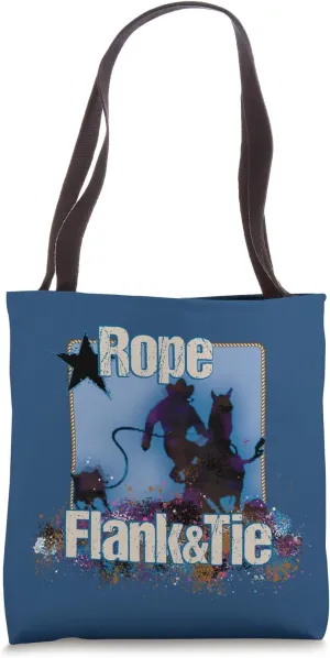 Calf Roping Calf Roper Rodeo Rope Flank and Tie Novelty Tote Bag
