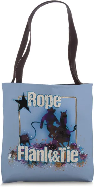 Calf Roping Calf Roper Rodeo Rope Flank and Tie Novelty Tote Bag