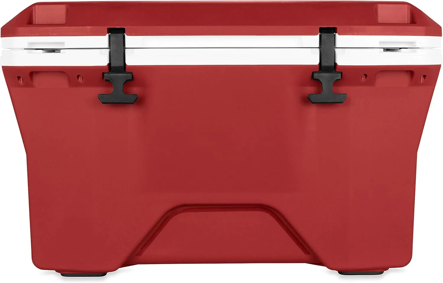 Camco Currituck Crimson and White 30 Quart Cooler - Rugged Exterior Made for Camping, Hunting, Fishing and Tailgating - Comes with Cooler Basket (51750)