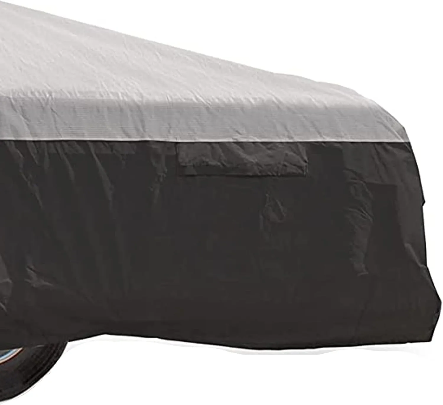 Camco ULTRAGuard 12-14-Ft Pop-Up Camper/RV Cover - Features Covered Air Vents & Cinching Straps - Crafted of Spunbond Polypropylene - Includes Storage Bag for RV Storage and Organization (45763)