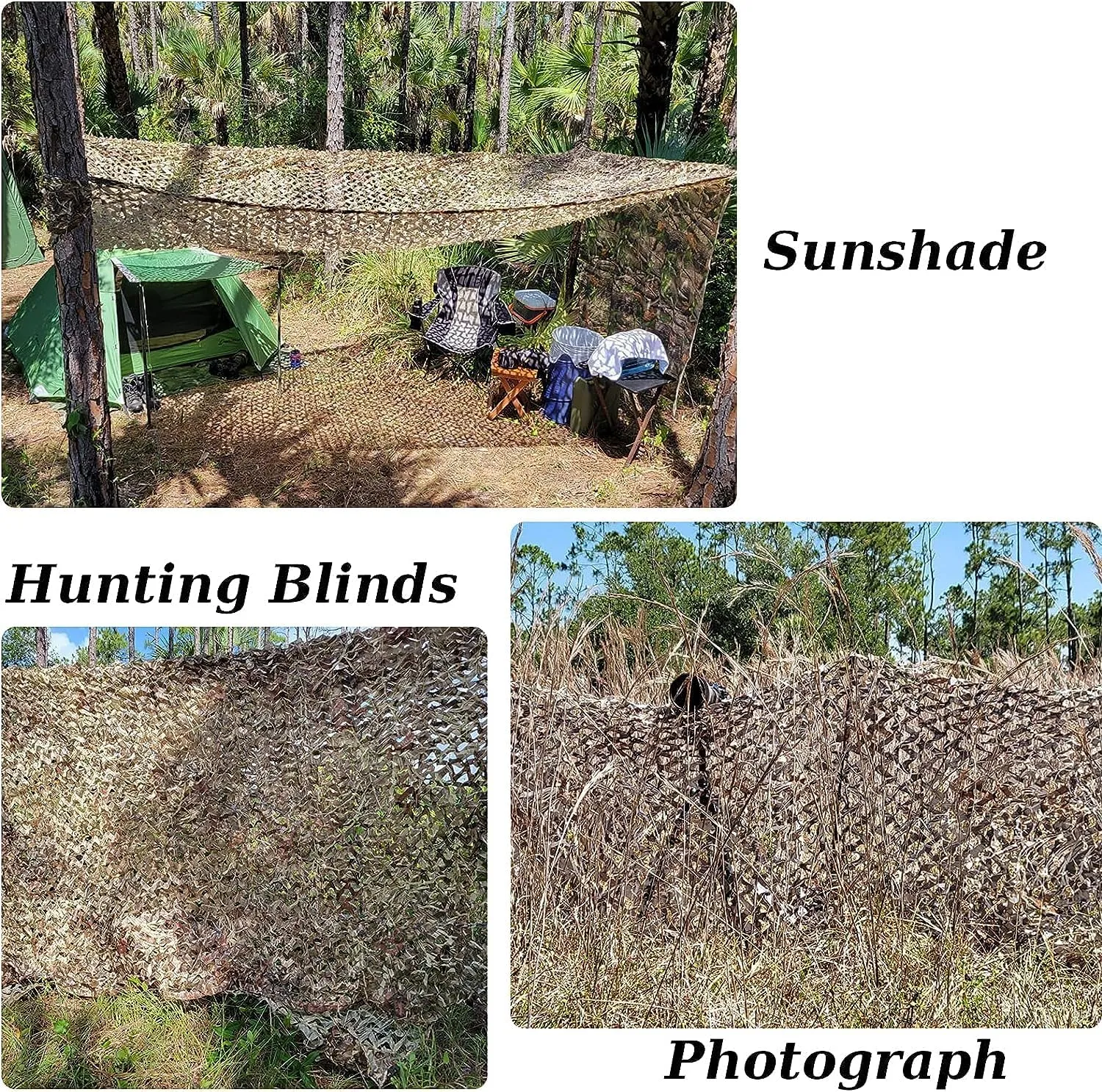 Camo Netting Camouflage Netting Mesh 10X20 20X20 Light Weight Burlap Hunting Blind Net for Hunting Party Decorations Deer Stand Window Screen Sunshade Car Cover Camping Shooting