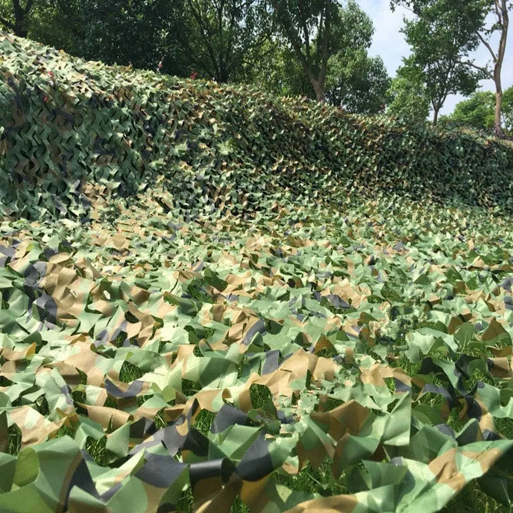Camo Netting Military Desert UV Resistant Shade Camouflage Netting for Camping Military Hunting Shooting Car Truck Sunscreen Nets