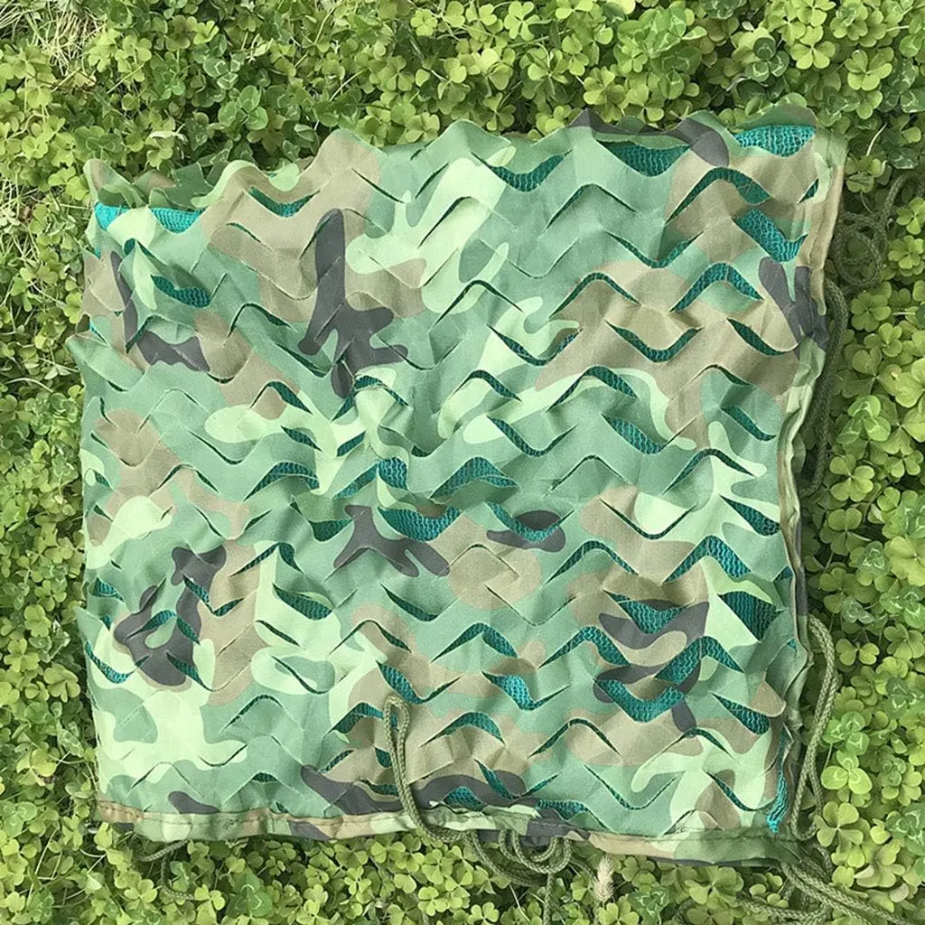 Camo Netting, Thickened Woodland Camouflage Netting UV Resistant Shade Awning Car Cover for Camping Military Hunting Shooting Sunscreen Nets