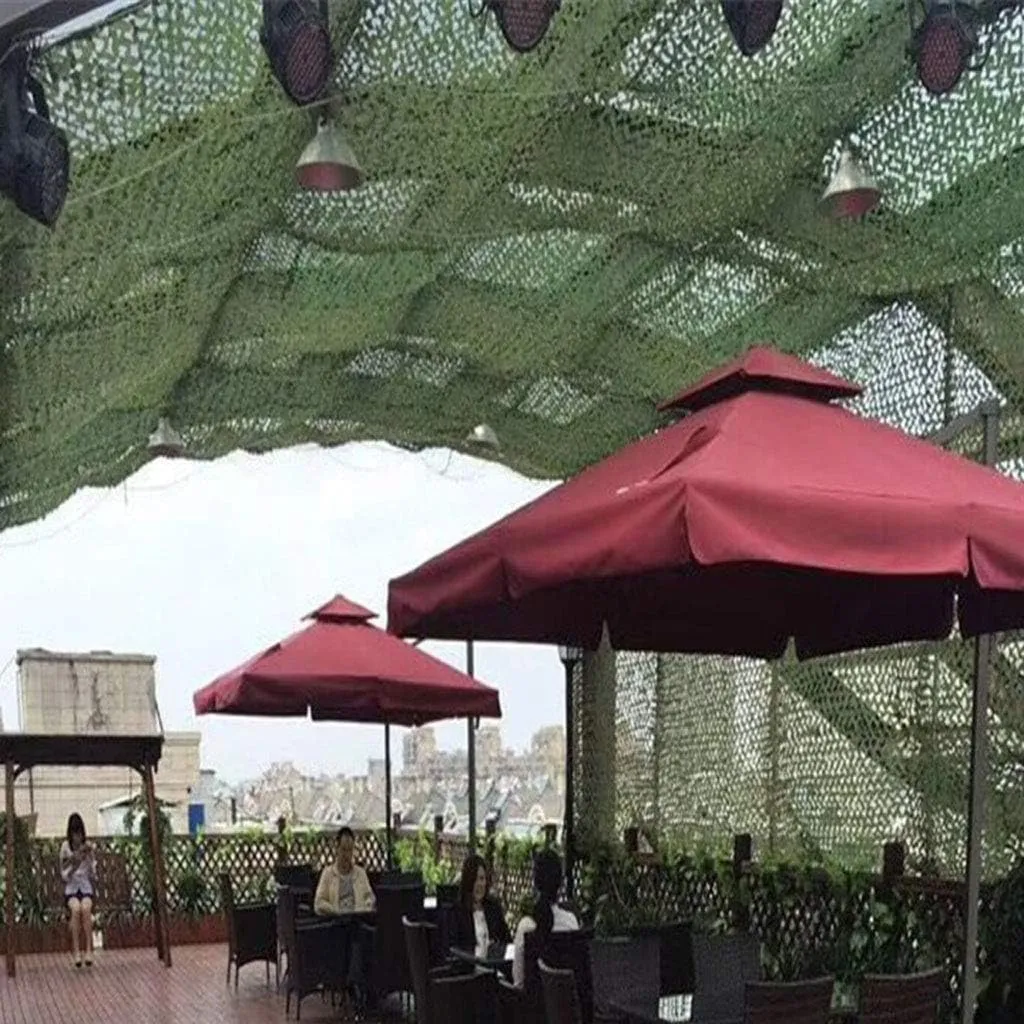 Camo Netting UV Resistant Army Mesh Nets Oxford Fabric Woodland Camouflage Netting for Sunshade Jungle Hunting Blind Shooting Camping Photography