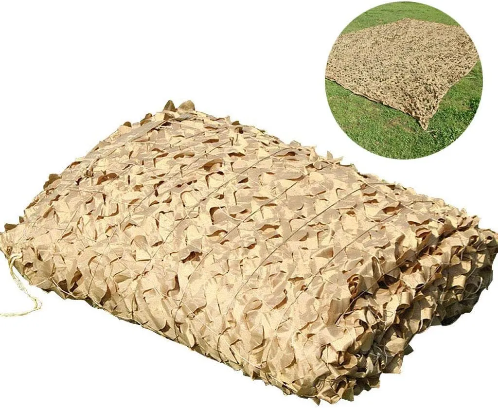 Camo Netting Woodland UV Resistant Sunshading Net Military Hunting Camouflage Net Car Truck Sunscreen Net for Outdoor Jungle Camping Hiding