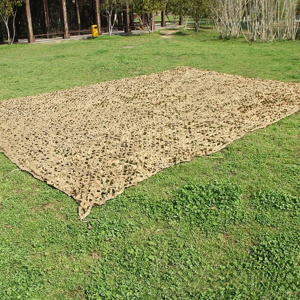 Camo Netting Woodland UV Resistant Sunshading Net Military Hunting Camouflage Net Car Truck Sunscreen Net for Outdoor Jungle Camping Hiding