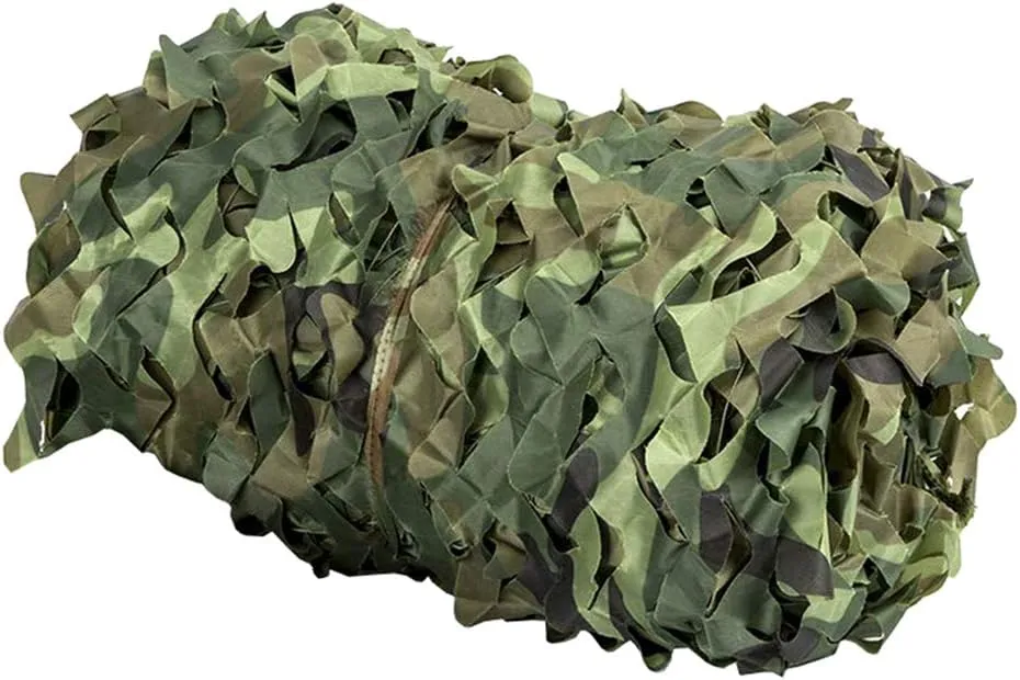 Camouflage Net Military Woodland Camo Netting UV Resistant Shade Hunting Blind Shooting Camping Outdoor Jungle Photography Sunscreen Netting Theme Party Decoration