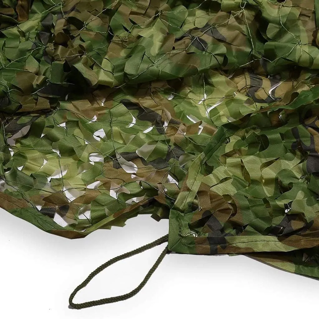 Camouflage Net Military Woodland Camo Netting UV Resistant Shade Hunting Blind Shooting Camping Outdoor Jungle Photography Sunscreen Netting Theme Party Decoration