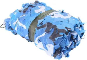 Camouflage Net,Camo Netting Lightweight Woodland Military UV Resistant Sunshading Net for Hunting Blind Shooting Camping Hiding Photography Jungle - Blue