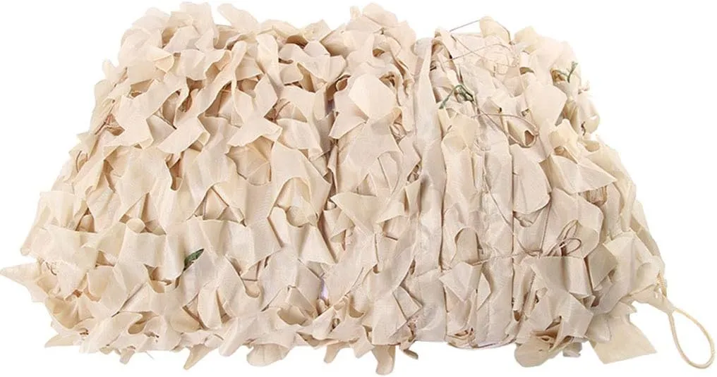 Camouflage Netting Oxford Polyester Camo Net UV Resistant Sunshade Woodland Sunshading Net for Camping Military Hunting Shooting Blind Watching Hide Party Decorations