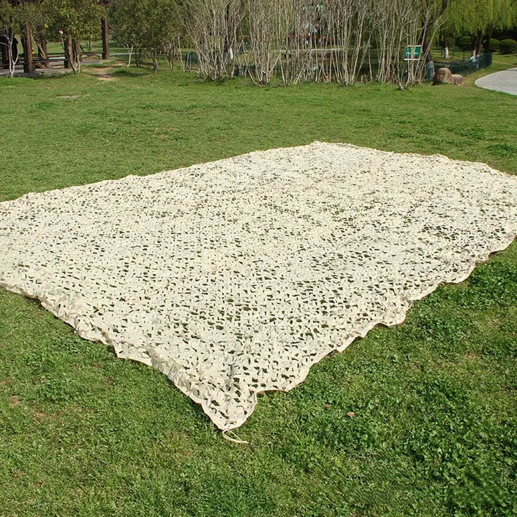 Camouflage Netting Oxford Polyester Camo Net UV Resistant Sunshade Woodland Sunshading Net for Camping Military Hunting Shooting Blind Watching Hide Party Decorations