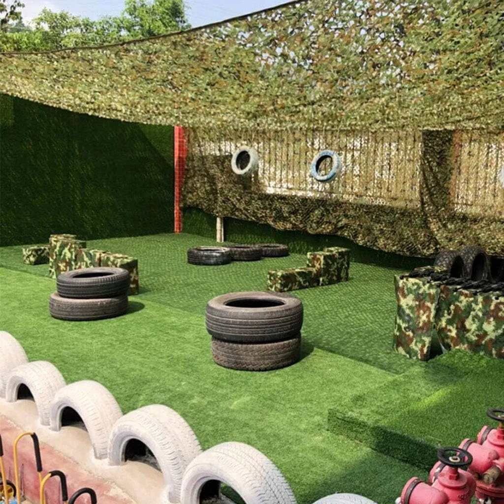 Camouflage Netting, Oxford UV Resistant Shade Camo Netting Blinds for Camping Woodland Military Hunting Shooting Blind Watching Hide Party Decorations