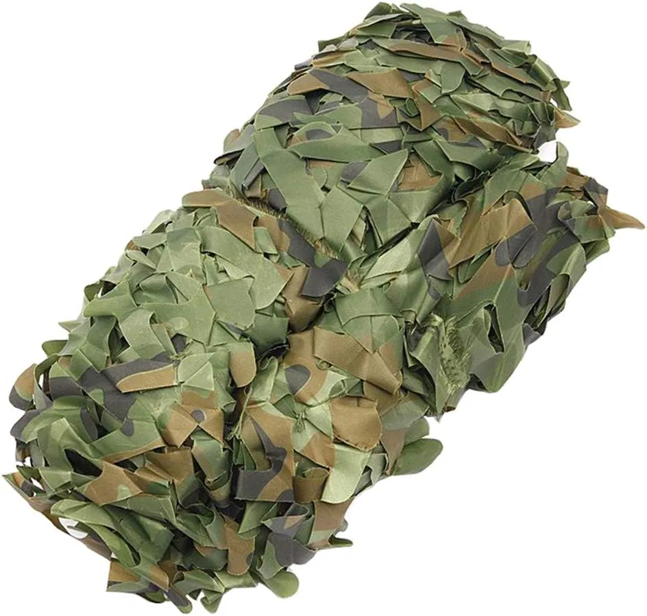 Camouflage Netting, Oxford UV Resistant Shade Camo Netting Blinds for Camping Woodland Military Hunting Shooting Blind Watching Hide Party Decorations