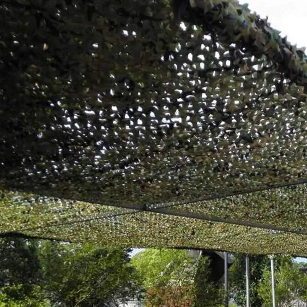 Camouflage Netting Woodland Army Mesh Nets UV Resistant Shade Camo Net for Camping Military Hunting Shooting Sunscreen Nets