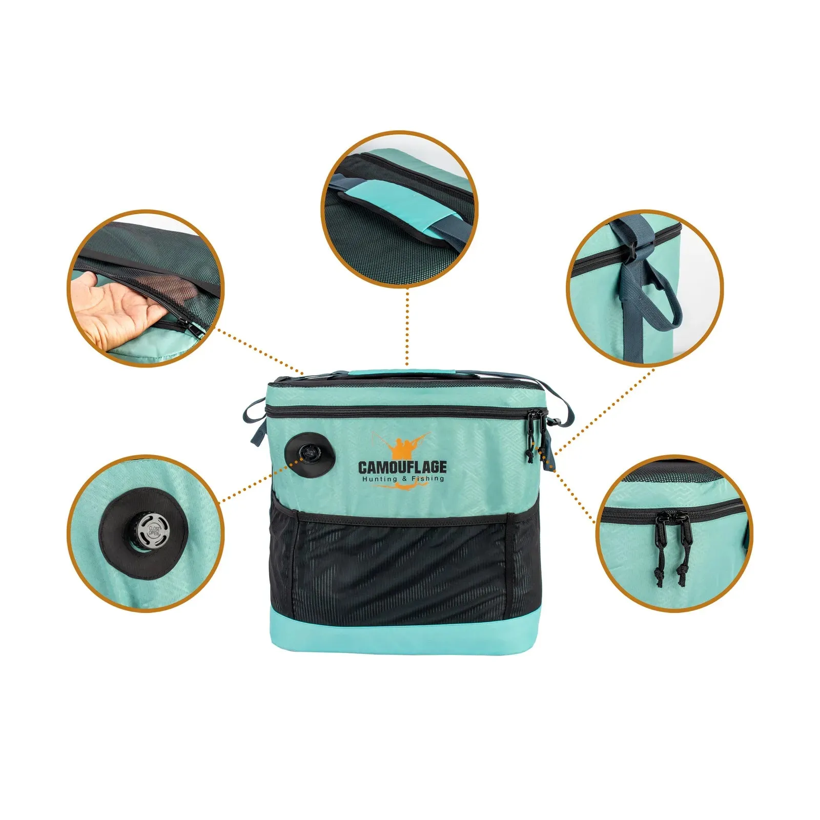 Camouflage Vacuum Cooler Bag - 25 liters