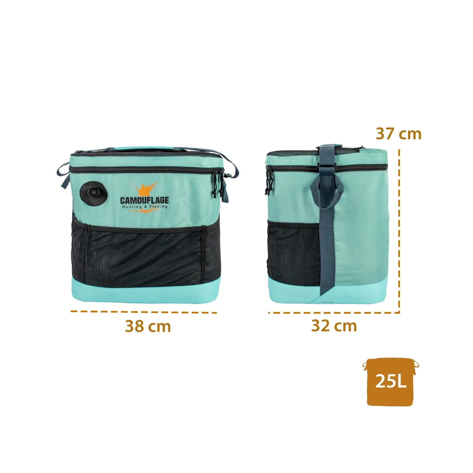 Camouflage Vacuum Cooler Bag - 25 liters