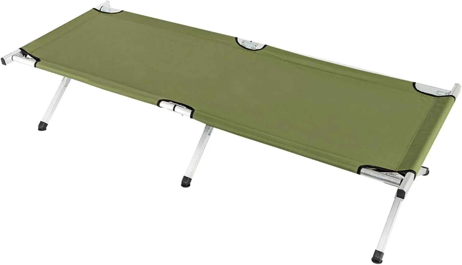 Camp Bed, Folding Camping Cot for Adults, Sleeping Cots with Storage Bag, Portable Lightweight Cot Bed for Outdoor Traveling, Hiking, Office Nap, Easy to Set up 1 Pack, Green