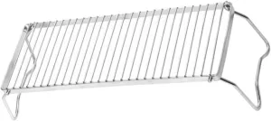 Camping Cooking Rack over Fire Grill Pot Bracket Folding Grill Sturdy Stainless Steel Barbecue Rack for Camp Burners