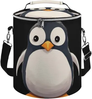 Camping Cooler Bag, Cute Penguinm Print Portable Ice Pack Outdoor Cooler Bag Picnic Cooler Bag Foldable Cooler Bag, style