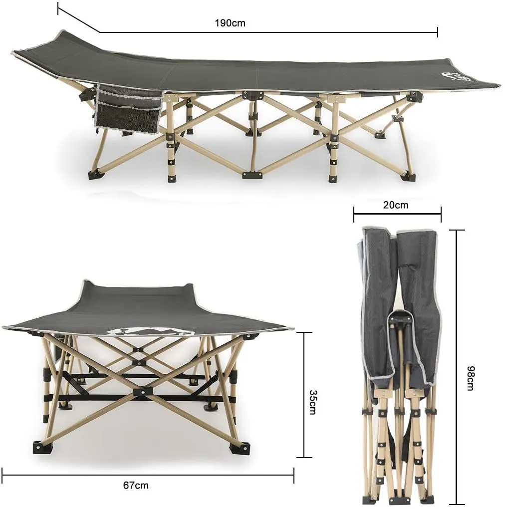 Camping Cot, 450Lbs(Max Load), Portable Folding Outdoor Bed with Carry Bag for Adults Kids, Heavy Duty Cot for Traveling Gear Supplier, Office Nap, Beach Vocation and Home Lounging