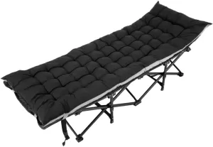 Camping Cot for Adults, Heavy-Duty Comfortable Folding with Mattress & Carry Bag