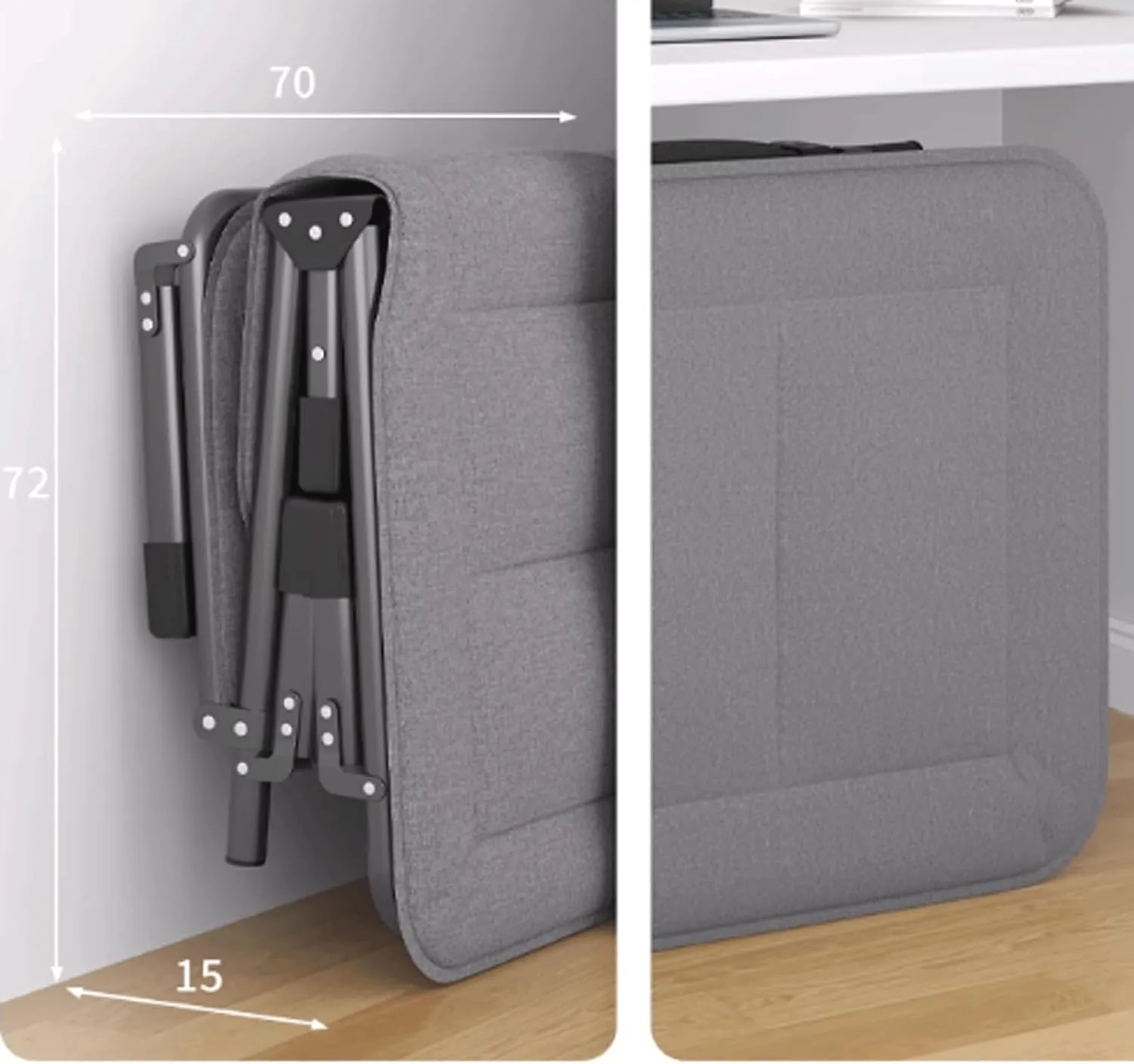 Camping cot Portable Camping Cot Space-Saving Folding Cot for Office Nap and Home Lounging with a Three-Dimensional Pillow Folding cot