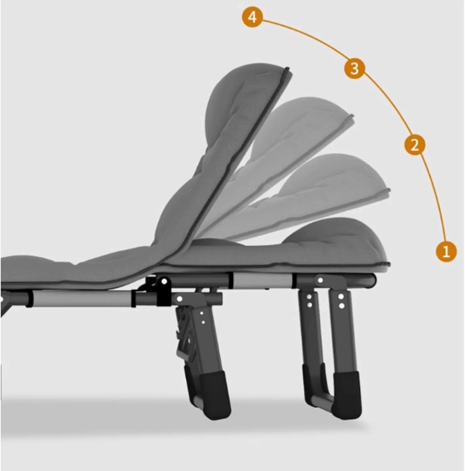 Camping cot Portable Camping Cot Space-Saving Folding Cot for Office Nap and Home Lounging with a Three-Dimensional Pillow Folding cot