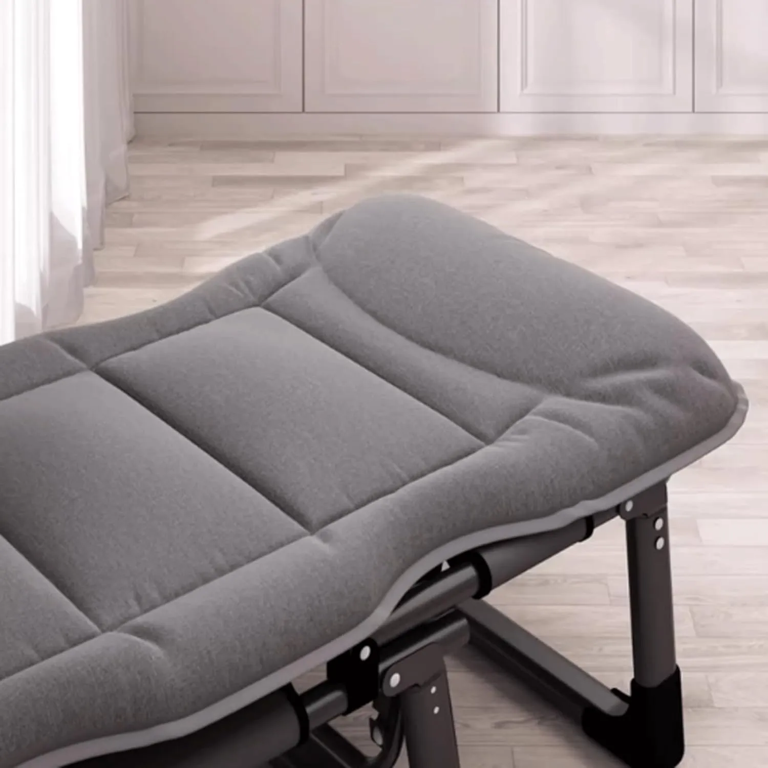 Camping cot Portable Camping Cot Space-Saving Folding Cot for Office Nap and Home Lounging with a Three-Dimensional Pillow Folding cot