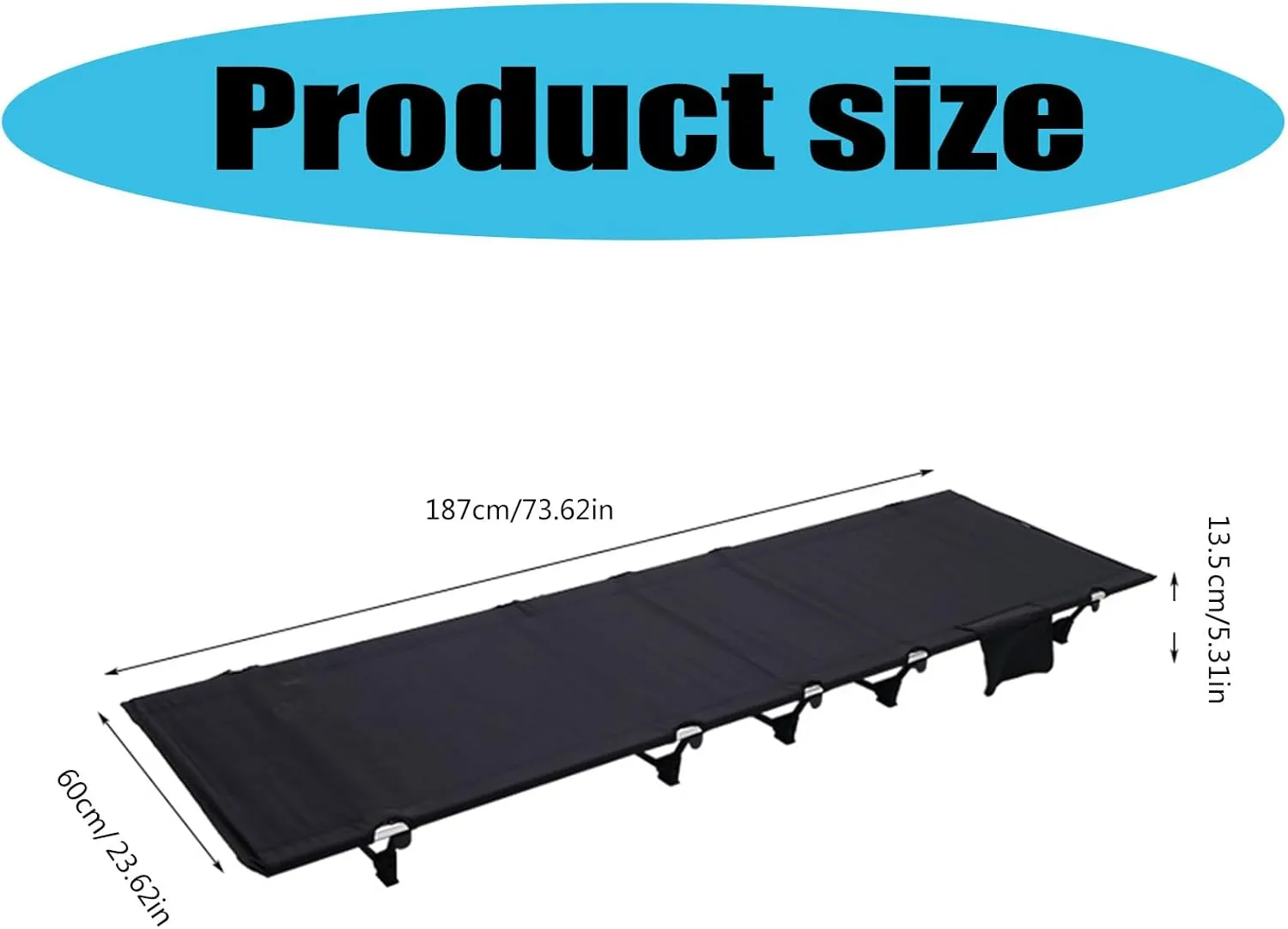 Camping Cot Portable Folding Bed Camping Fishing Hiking Bed Outdoor Beach Travel Tent Sleep Fishing Cot Enduring