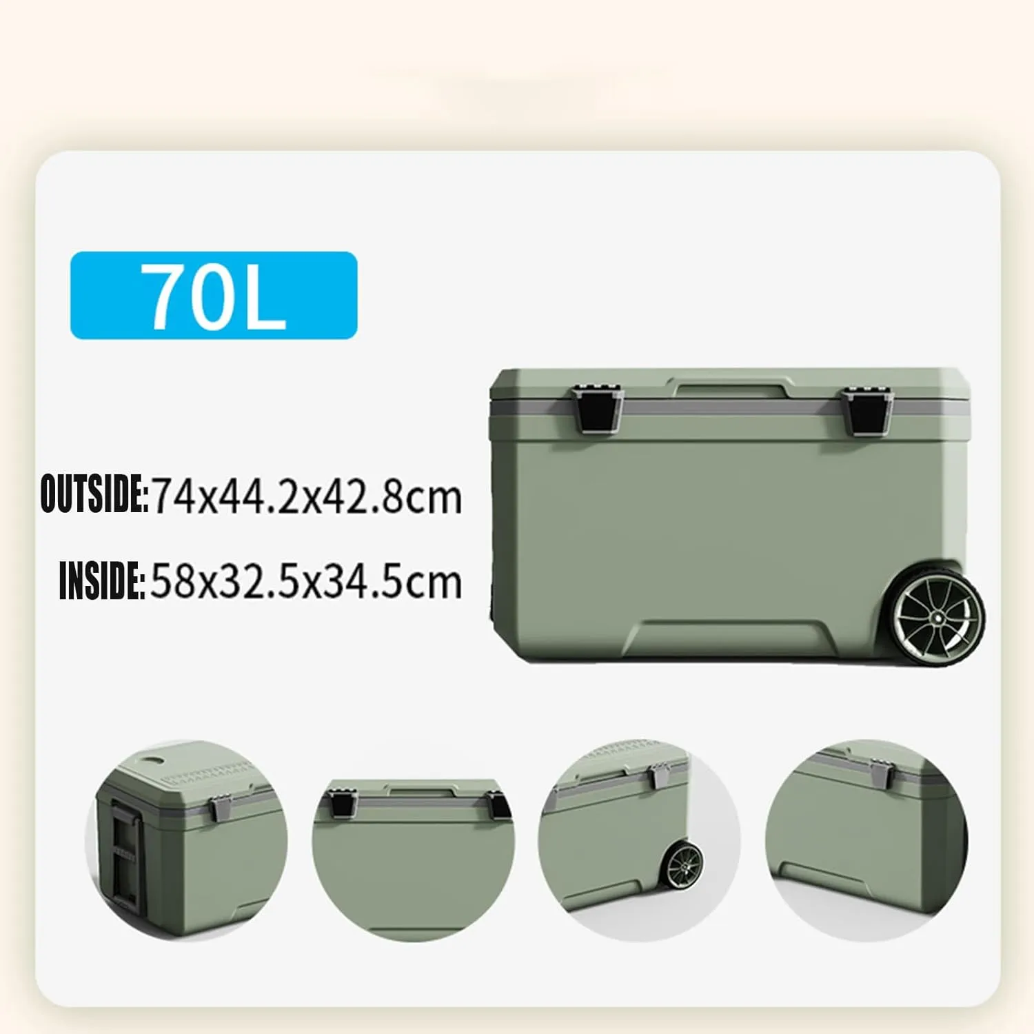 Car Camping Coolers for Buick Envision/Envista/Lacrosse/Regal/Century/Electra/Lesabre, Waterproof Portable Cooler, Leak Proof Picnic Insulated Bag, Ultra-Light Premium Ice Chest Box