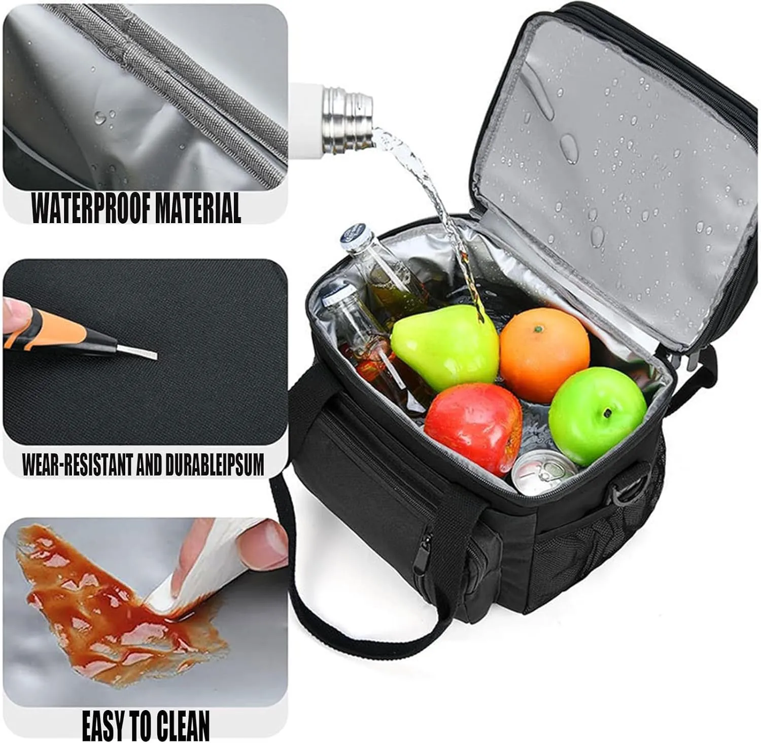 Car Camping Coolers for Land Rover Range Rover Sport/Range Rover Velar/Concept, Leak Proof Cooler, Portable Lightweight Ice Chest Box, Compartments Waterproof Insulated Bag