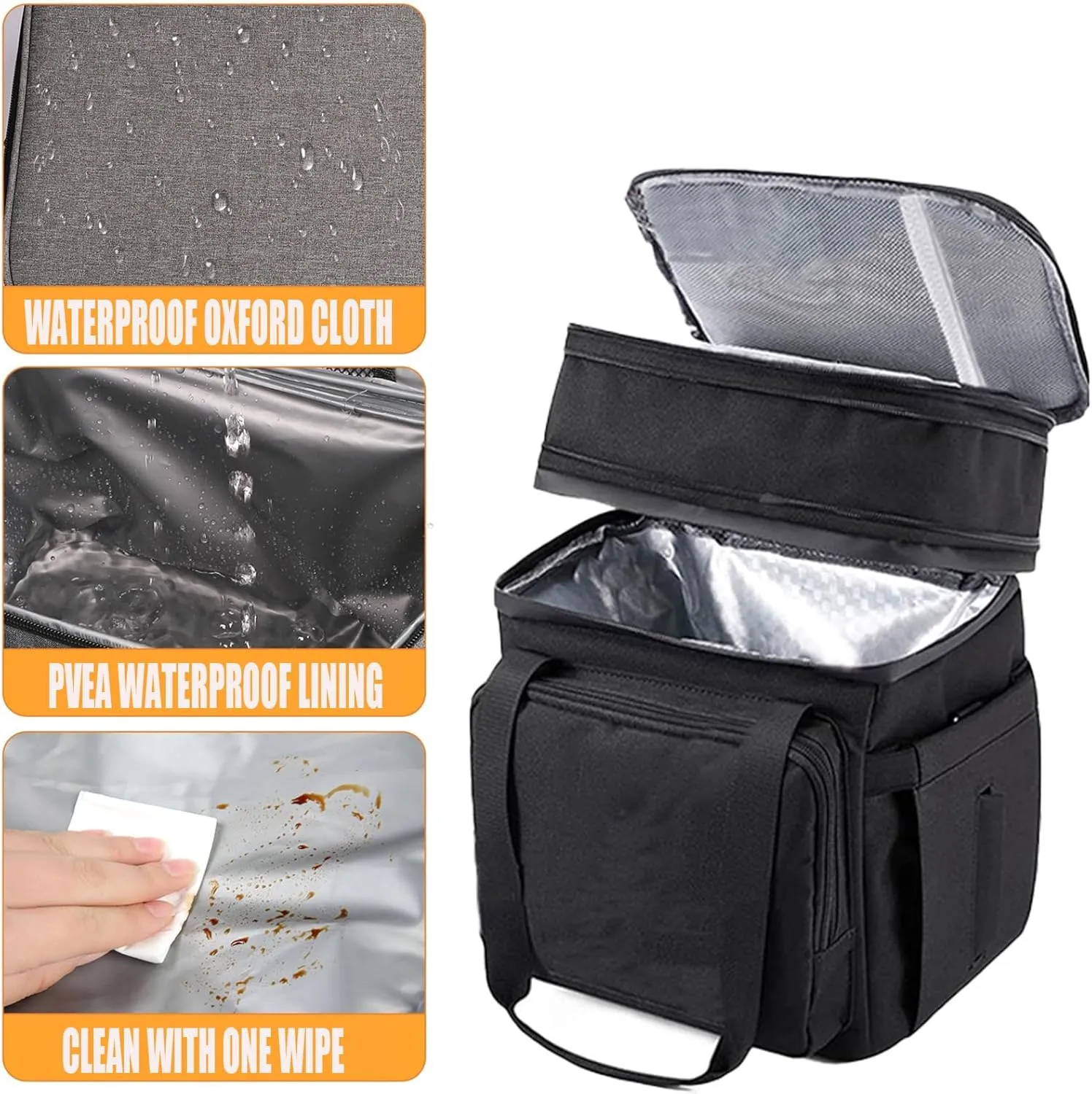 Car Camping Coolers for Land Rover Range Rover Sport/Range Rover Velar/Concept, Leak Proof Cooler, Portable Lightweight Ice Chest Box, Compartments Waterproof Insulated Bag